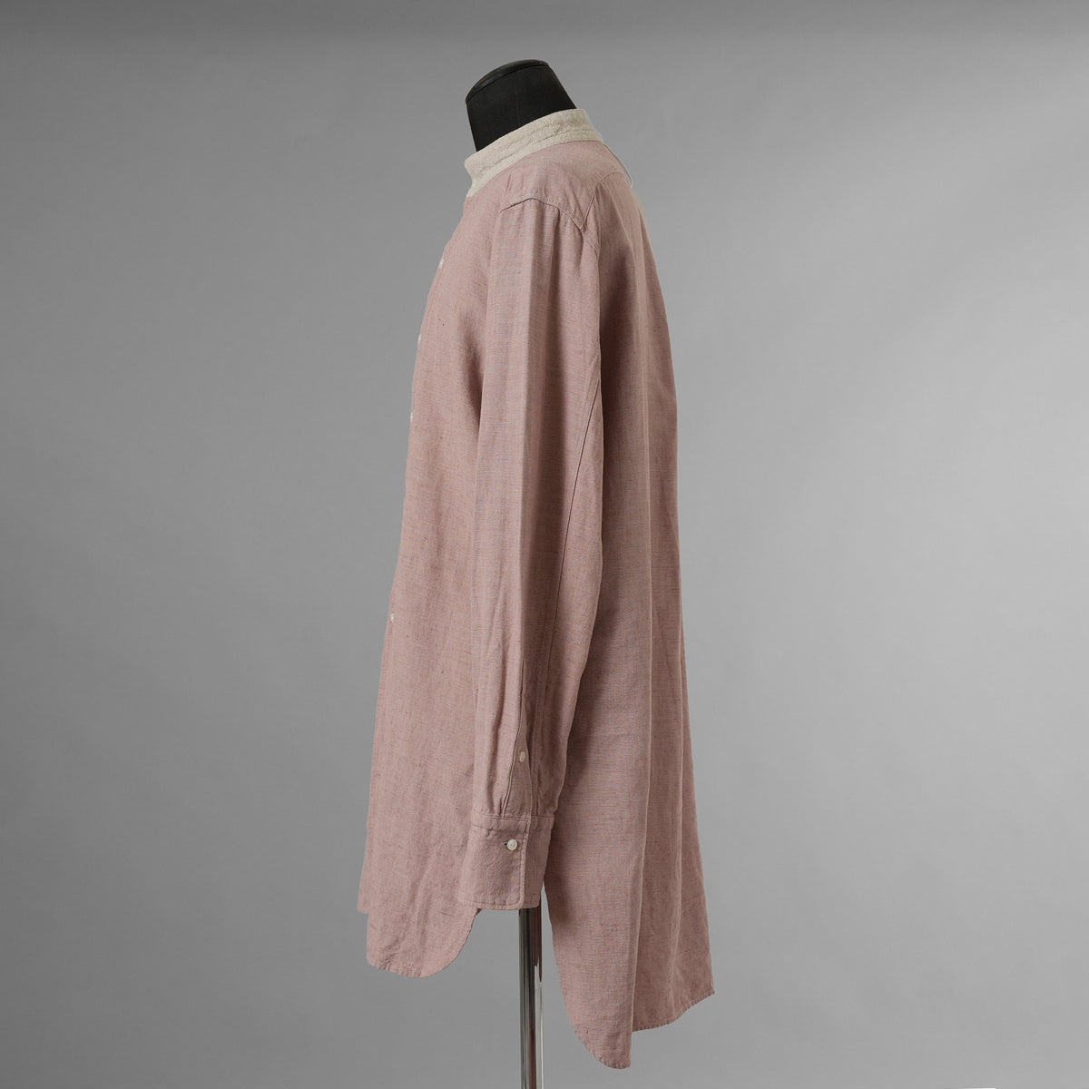 SUS-SOUS シュスー / 美品 22SS shirts officers 長袖シャツ / 07-SS02307C / size 9 (PINK) 123022-alm