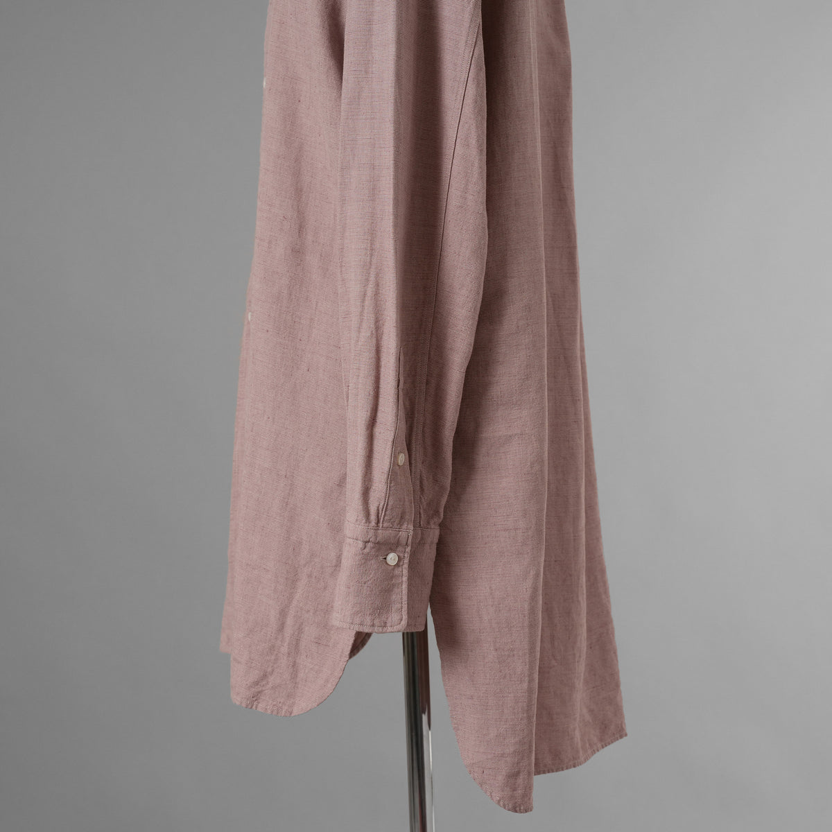 SUS-SOUS シュスー / 美品 22SS shirts officers 長袖シャツ / 07-SS02307C / size 9 (PINK) 123022-alm