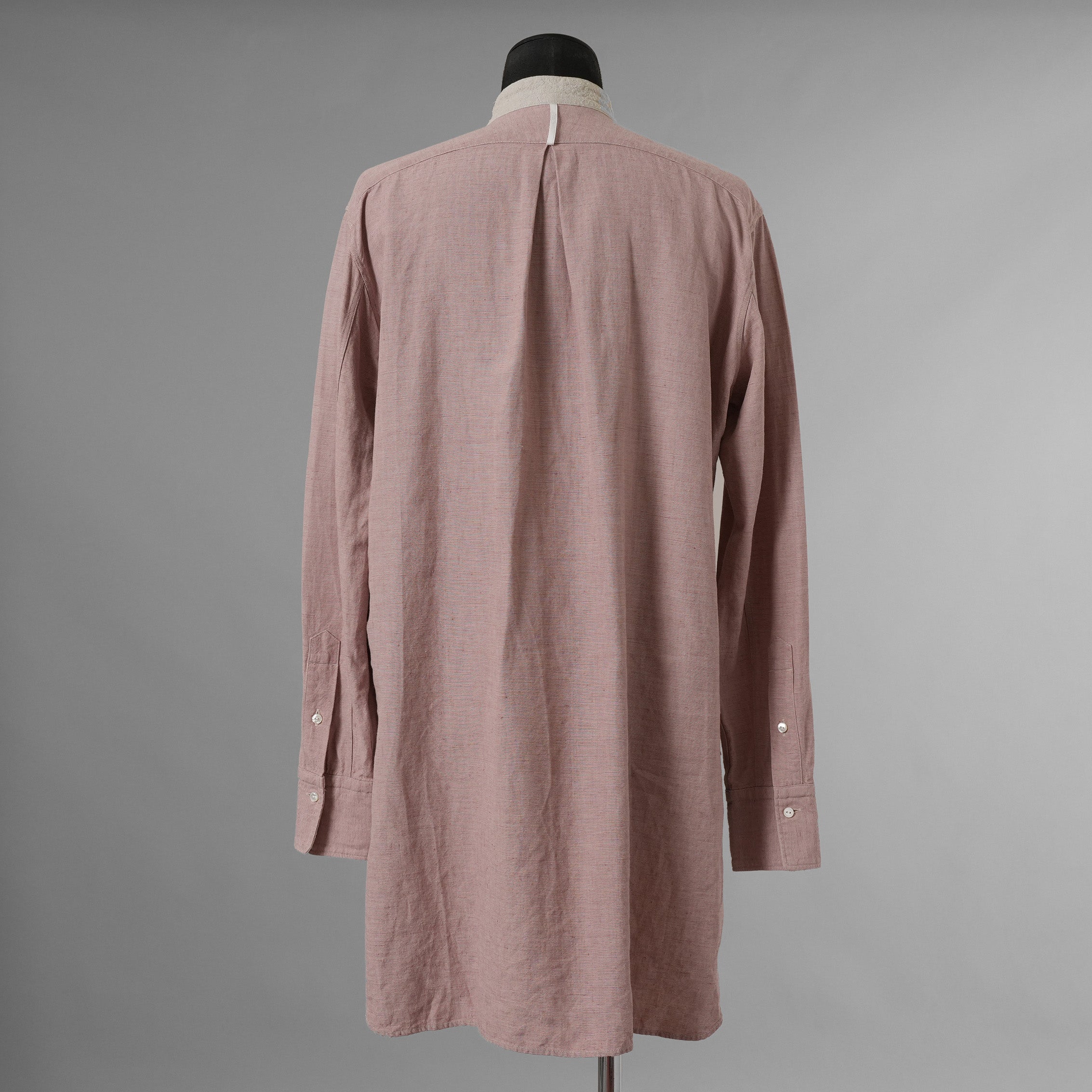 SUS-SOUS シュスー / 美品 22SS shirts officers 長袖シャツ / 07-SS02307C / size 9 (PINK) 123022-alm