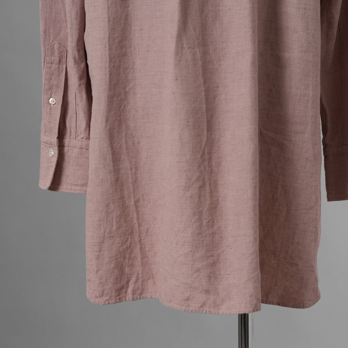 SUS-SOUS シュスー / 美品 22SS shirts officers 長袖シャツ / 07-SS02307C / size 9 (PINK) 123022-alm