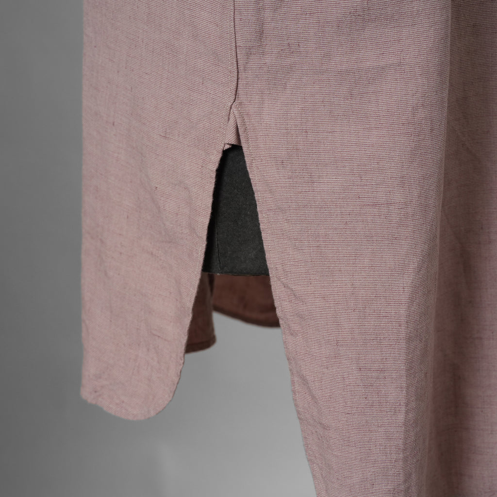 SUS-SOUS シュスー / 美品 22SS shirts officers 長袖シャツ / 07-SS02307C / size 9 (PINK) 123022-alm