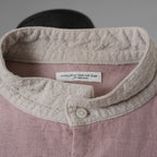 SUS-SOUS シュスー / 美品 22SS shirts officers 長袖シャツ / 07-SS02307C / size 9 (PINK) 123022-alm