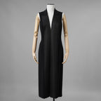 FENDI フェンディ / 美品 21AW 杏 着用 Lolcita Tuxedo Dress ジレドレス ワンピース / FDB672 AGTN / size 40 (BLACK) レディース 352091-izm