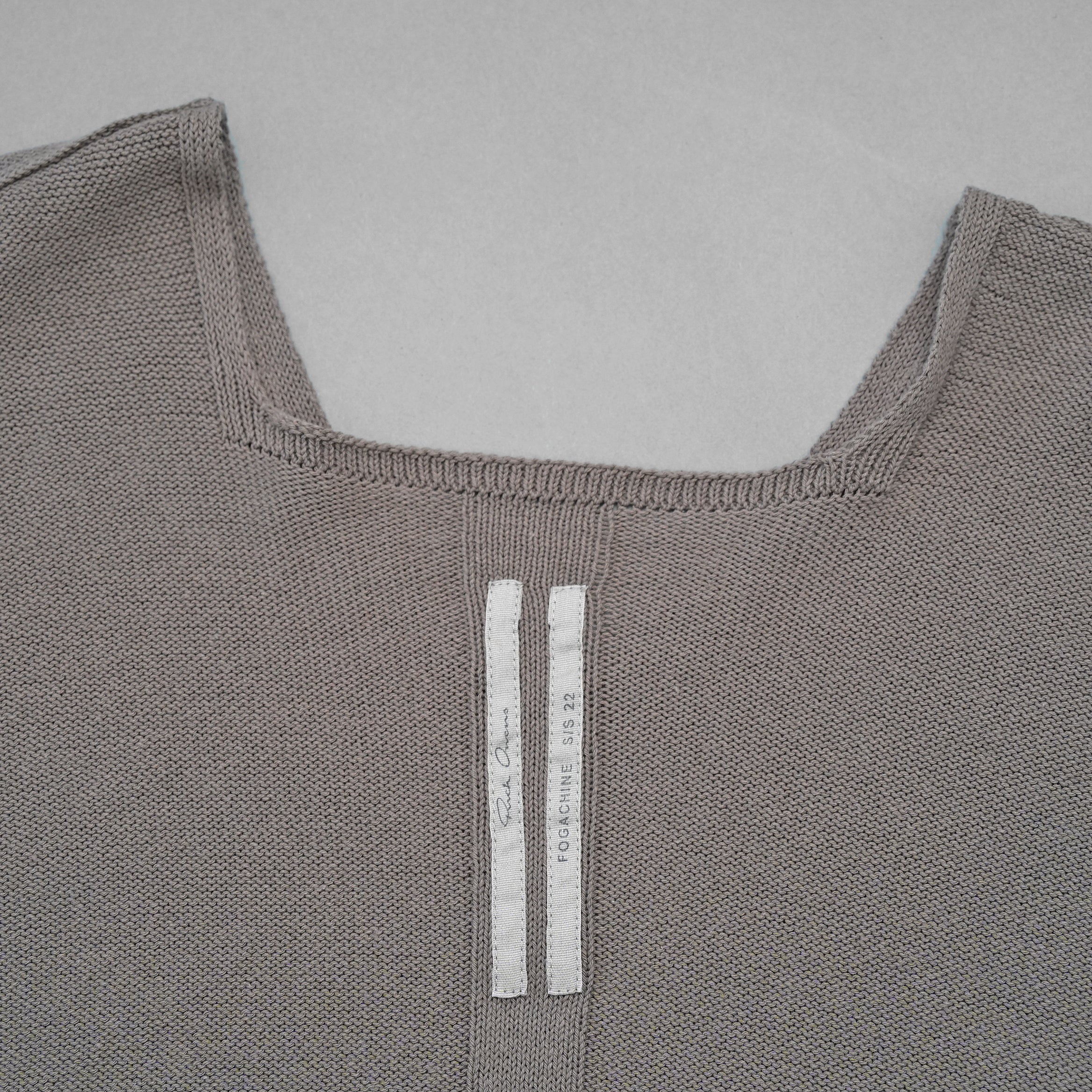 RICK OWENS リックオウエンス / 美品 22SS FOGACHINE / Tommy Vネック ニット セーター / RU-01B1662-KCR / size XS (DUST)