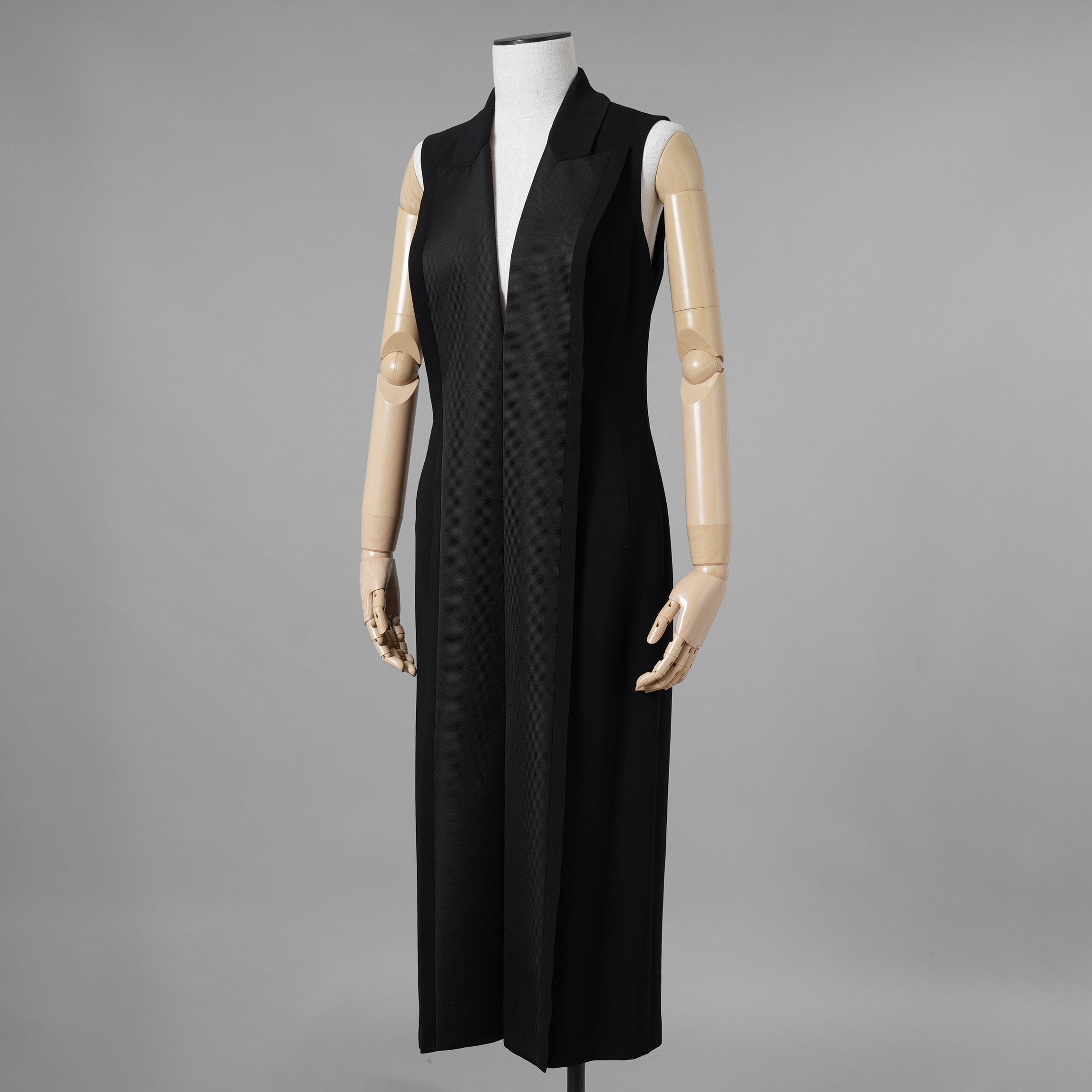 FENDI フェンディ / 美品 21AW 杏 着用 Lolcita Tuxedo Dress ジレドレス ワンピース / FDB672 AGTN / size 40 (BLACK) レディース 352091-izm
