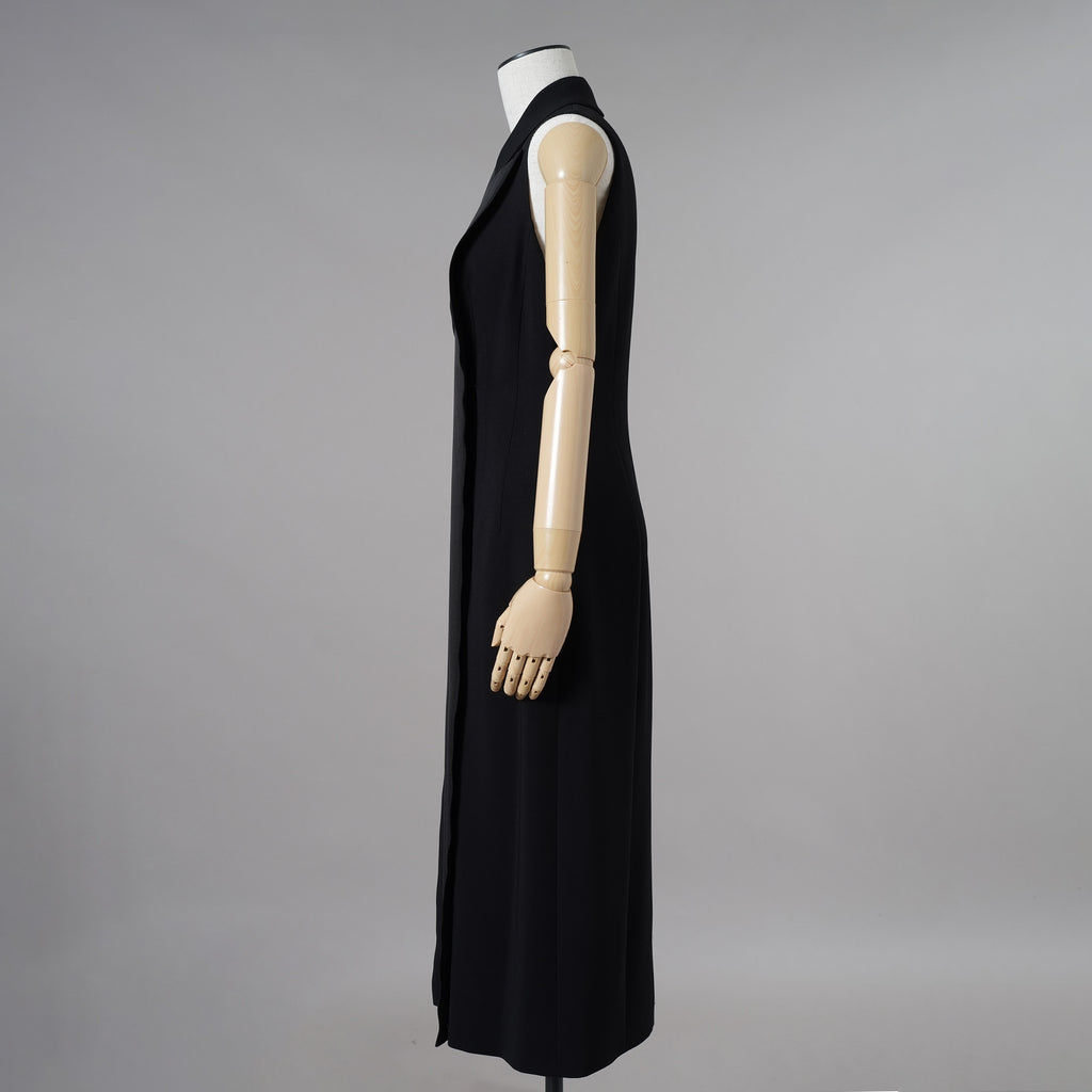 FENDI フェンディ / 美品 21AW 杏 着用 Lolcita Tuxedo Dress ジレドレス ワンピース / FDB672 AGTN / size 40 (BLACK) レディース 352091-izm