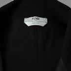 FENDI フェンディ / 美品 21AW 杏 着用 Lolcita Tuxedo Dress ジレドレス ワンピース / FDB672 AGTN / size 40 (BLACK) レディース 352091-izm