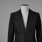 FENDI フェンディ / 美品 21AW Contrasting Lapel Tuxedo Blazer コントラスティング ラペル タキシード ブレザー ジャケット / FJ7215 AHLA / size 40 (BLACK) レディース 352092-izm