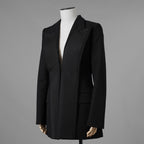 FENDI フェンディ / 美品 21AW Contrasting Lapel Tuxedo Blazer コントラスティング ラペル タキシード ブレザー ジャケット / FJ7215 AHLA / size 40 (BLACK) レディース 352092-izm