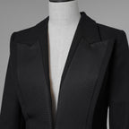 FENDI フェンディ / 美品 21AW Contrasting Lapel Tuxedo Blazer コントラスティング ラペル タキシード ブレザー ジャケット / FJ7215 AHLA / size 40 (BLACK) レディース 352092-izm