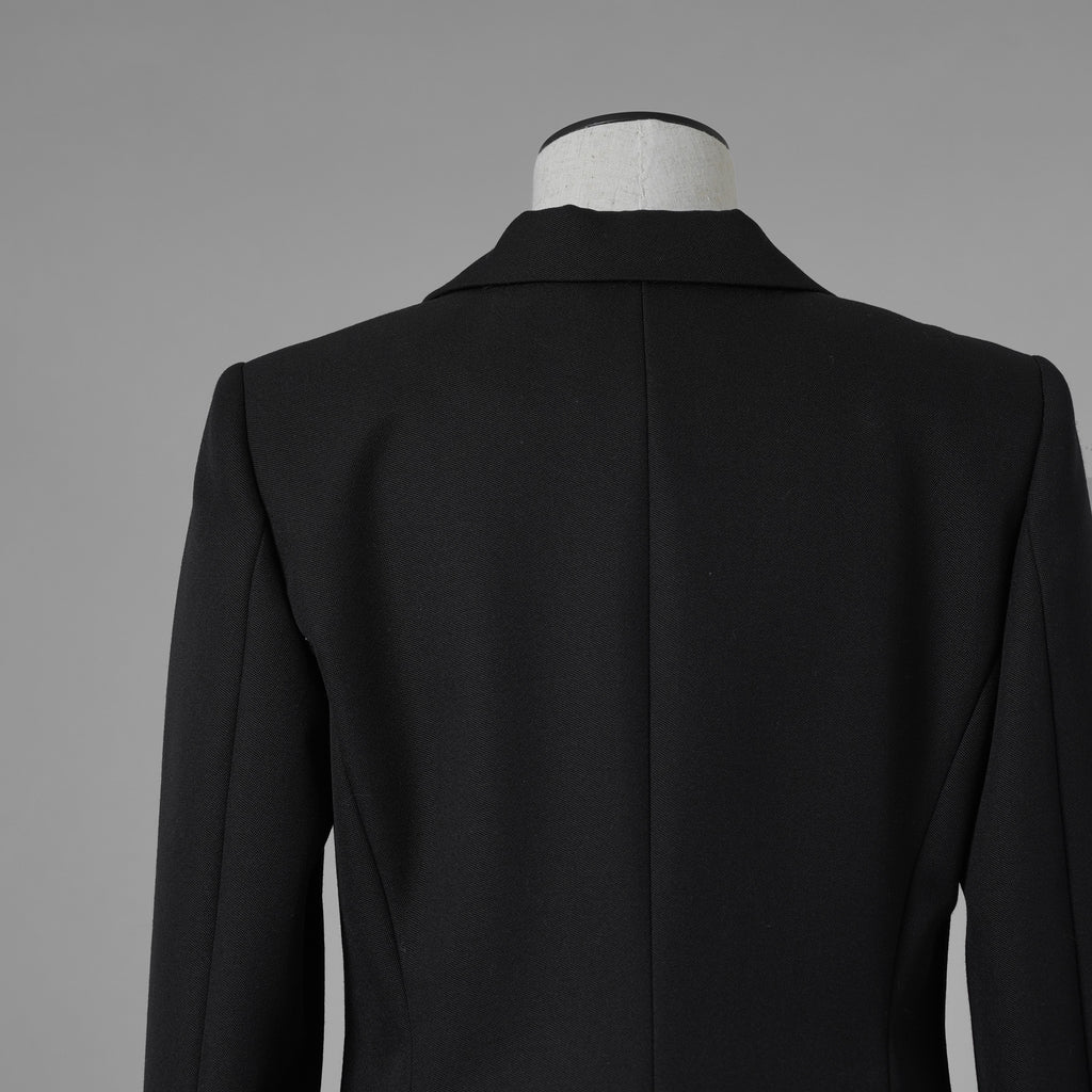 FENDI フェンディ / 美品 21AW Contrasting Lapel Tuxedo Blazer コントラスティング ラペル タキシード ブレザー ジャケット / FJ7215 AHLA / size 40 (BLACK) レディース 352092-izm
