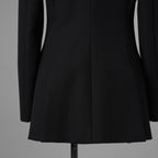 FENDI フェンディ / 美品 21AW Contrasting Lapel Tuxedo Blazer コントラスティング ラペル タキシード ブレザー ジャケット / FJ7215 AHLA / size 40 (BLACK) レディース 352092-izm