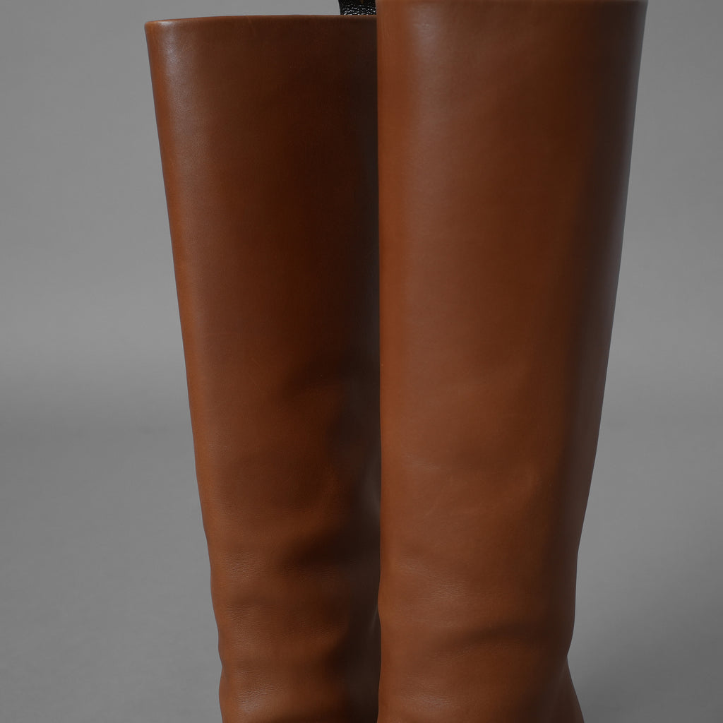 LOUIS VUITTON  ルイヴィトン / 美品 22AW ドナ・ライン ハイブーツ Donna High Boot シューズ / BRO062 / size 36 (23cm) BROWN レディース 352095-izm