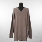 RICK OWENS リックオウエンス / 美品 22SS FOGACHINE / Tommy Vネック ニット セーター / RU-01B1662-KCR / size XS (DUST)