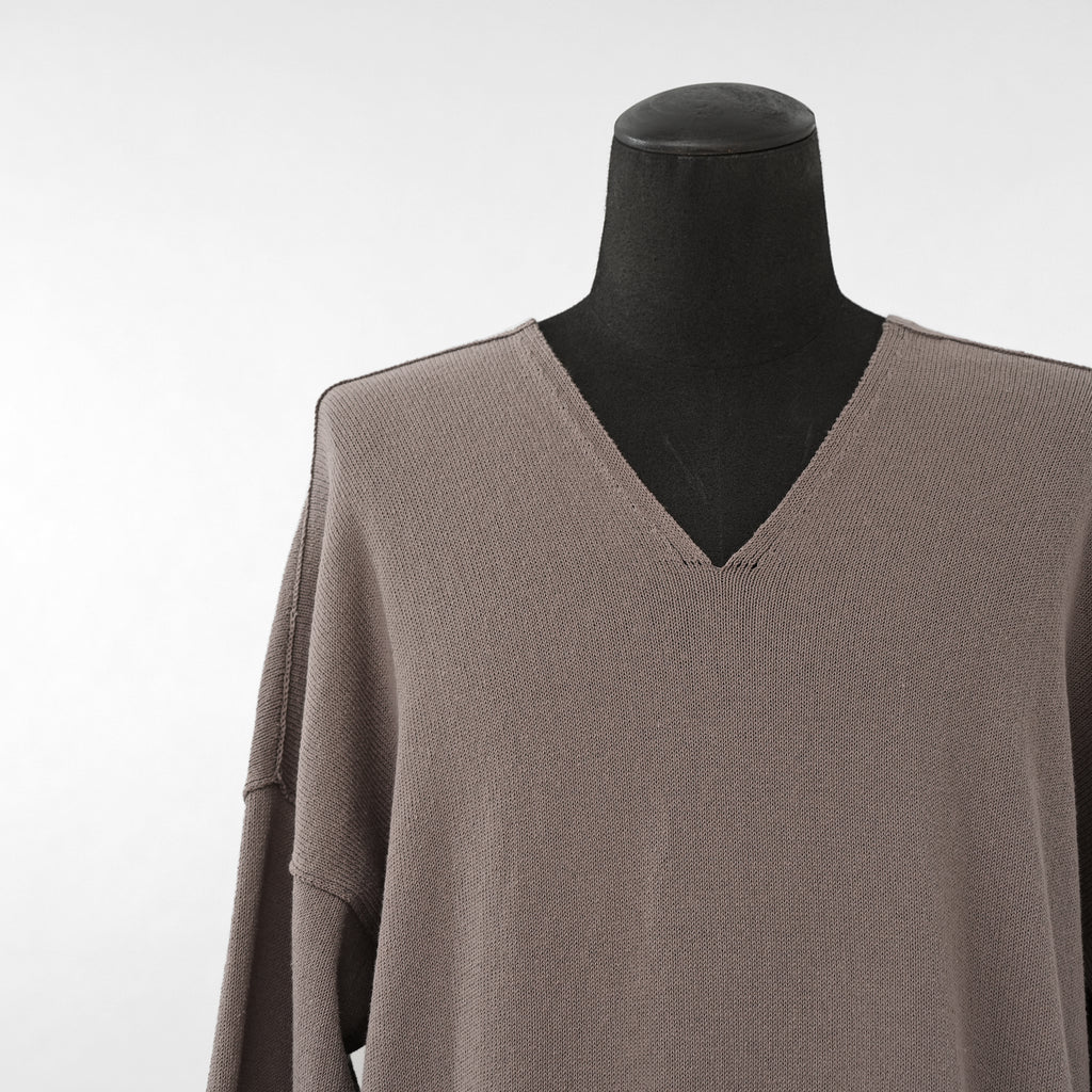 RICK OWENS リックオウエンス / 美品 22SS FOGACHINE / Tommy Vネック ニット セーター / RU-01B1662-KCR / size XS (DUST)
