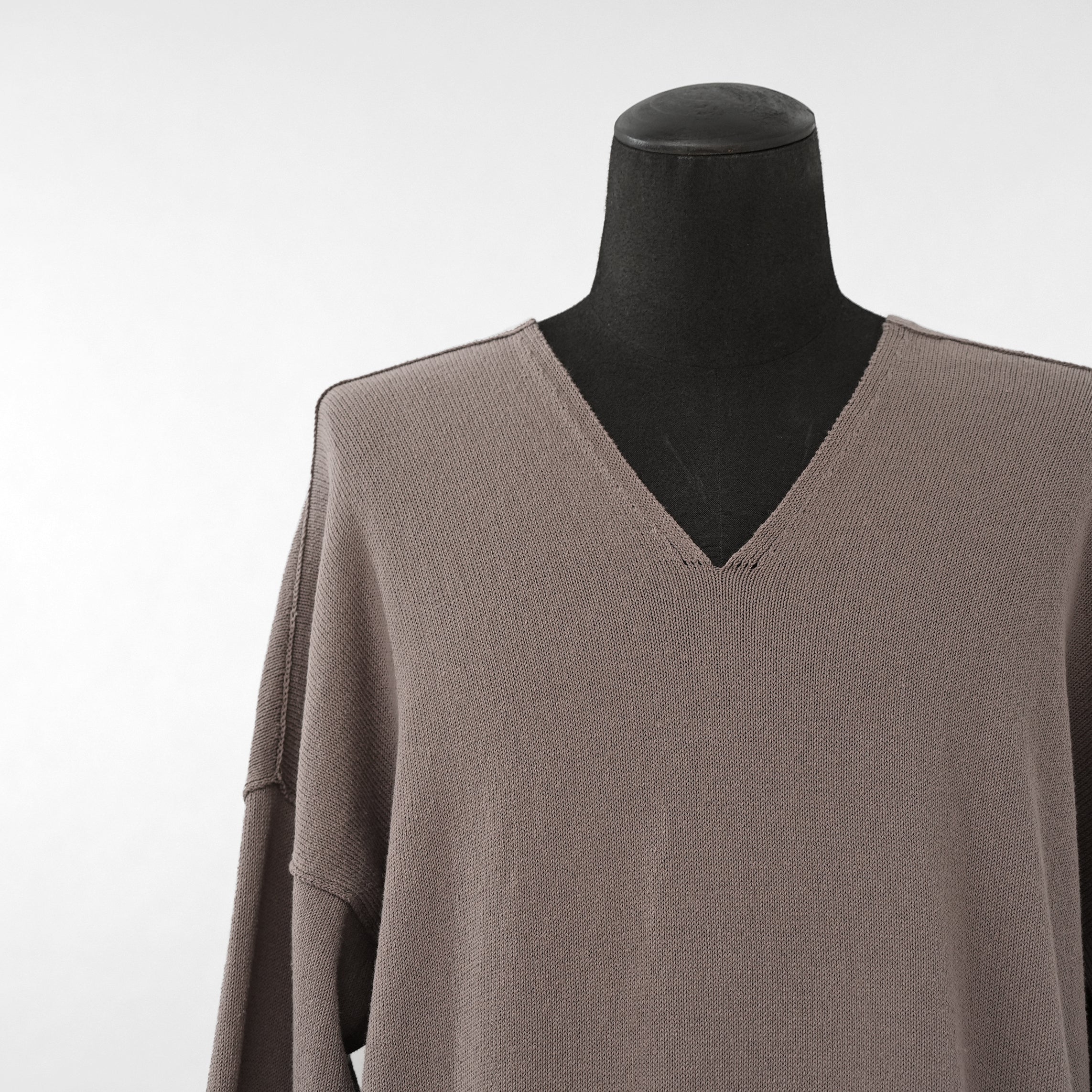 RICK OWENS リックオウエンス / 美品 22SS FOGACHINE / Tommy Vネック ニット セーター / RU-01B1662-KCR / size XS (DUST)