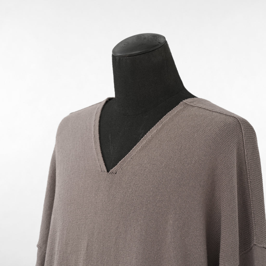 RICK OWENS リックオウエンス / 美品 22SS FOGACHINE / Tommy Vネック ニット セーター / RU-01B1662-KCR / size XS (DUST)