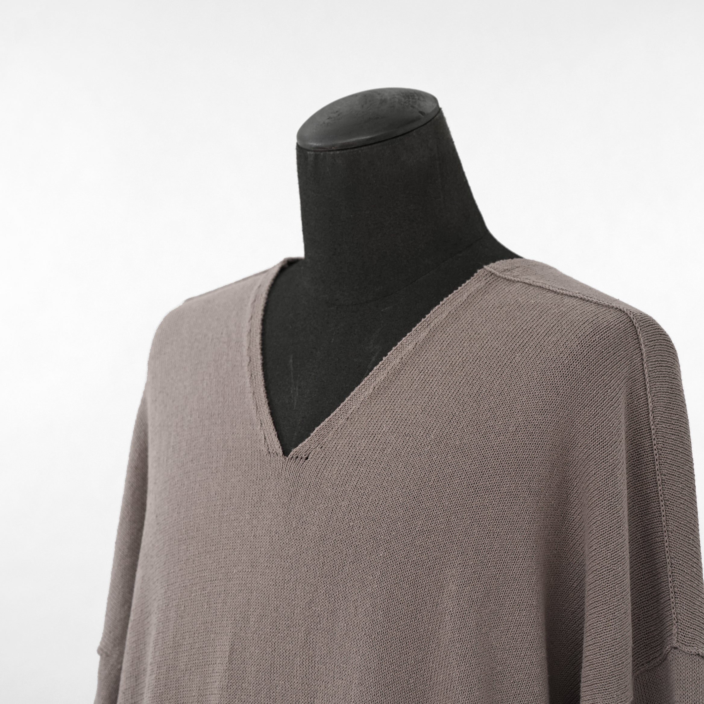 RICK OWENS リックオウエンス / 美品 22SS FOGACHINE / Tommy Vネック ニット セーター / RU-01B1662-KCR / size XS (DUST)