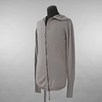 超希少 BORIS BIDJAN SABERI ボリスビジャンサベリ / 美品 カシミヤ 100% zipper2. シームレス3Dニット / FZB30008 / size S (LIGHT GRAY)