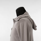 超希少 BORIS BIDJAN SABERI ボリスビジャンサベリ / 美品 カシミヤ 100% zipper2. シームレス3Dニット / FZB30008 / size S (LIGHT GRAY)