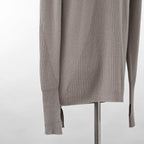 超希少 BORIS BIDJAN SABERI ボリスビジャンサベリ / 美品 カシミヤ 100% zipper2. シームレス3Dニット / FZB30008 / size S (LIGHT GRAY)