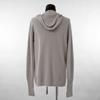 超希少 BORIS BIDJAN SABERI ボリスビジャンサベリ / 美品 カシミヤ 100% zipper2. シームレス3Dニット / FZB30008 / size S (LIGHT GRAY)