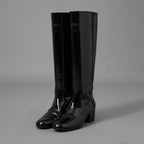 CELINE セリーヌ / 美品 24AW Les Bottes Celine トリオンフ ハイブーツ シューズ / DY3274 / size 37 (24cm) BLACK レディース 352094-izm