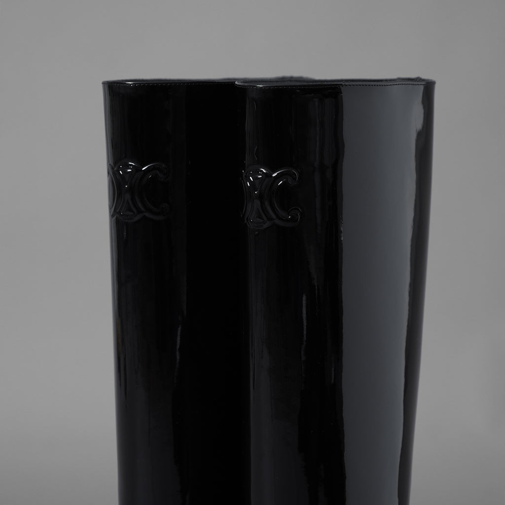 CELINE セリーヌ / 美品 24AW Les Bottes Celine トリオンフ ハイブーツ シューズ / DY3274 / size 37 (24cm) BLACK レディース 352094-izm
