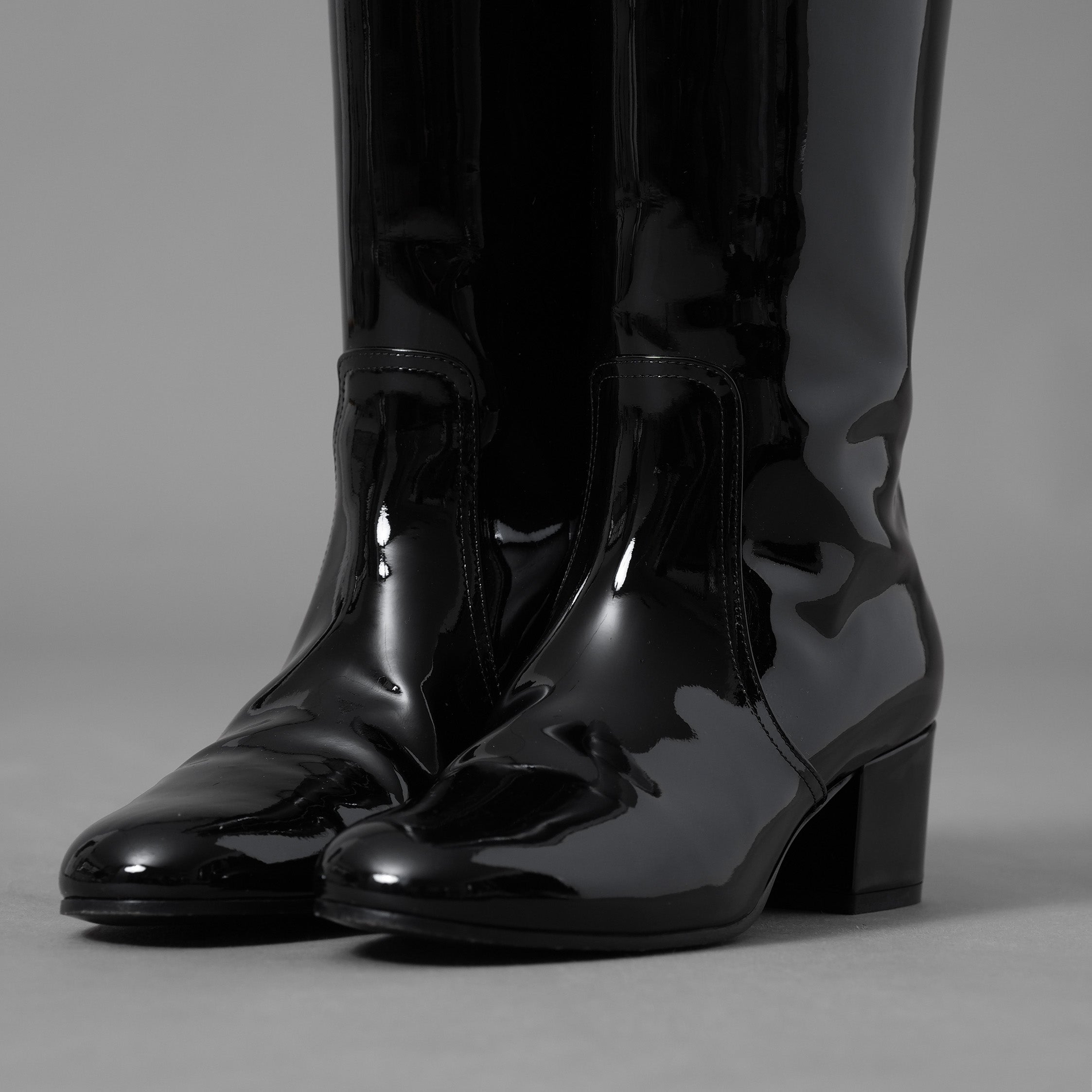 CELINE セリーヌ / 美品 24AW Les Bottes Celine トリオンフ ハイブーツ シューズ / DY3274 / size 37 (24cm) BLACK レディース 352094-izm