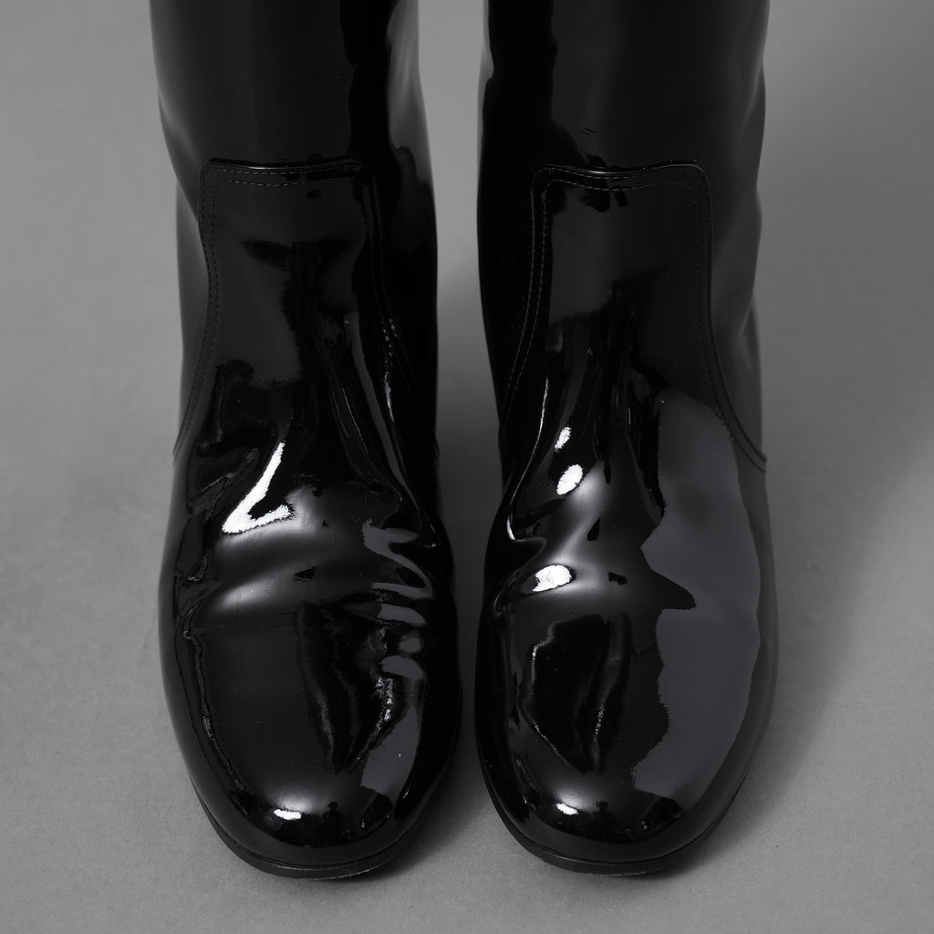 CELINE セリーヌ / 美品 24AW Les Bottes Celine トリオンフ ハイブーツ シューズ / DY3274 / size 37 (24cm) BLACK レディース 352094-izm