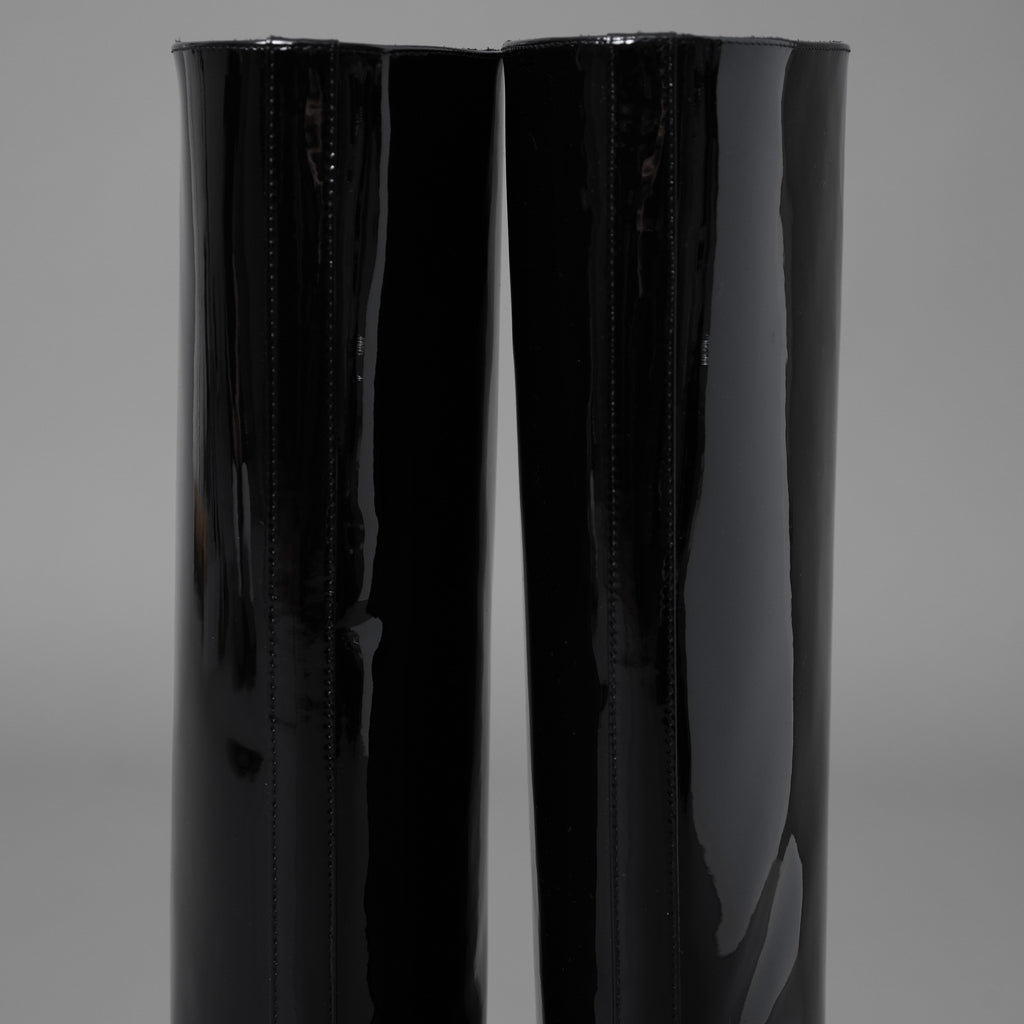 CELINE セリーヌ / 美品 24AW Les Bottes Celine トリオンフ ハイブーツ シューズ / DY3274 / size 37 (24cm) BLACK レディース 352094-izm