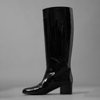 CELINE セリーヌ / 美品 24AW Les Bottes Celine トリオンフ ハイブーツ シューズ / DY3274 / size 37 (24cm) BLACK レディース 352094-izm
