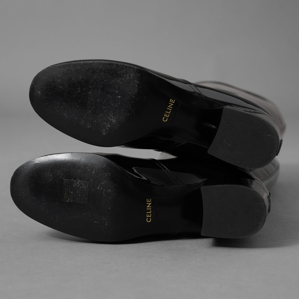 CELINE セリーヌ / 美品 24AW Les Bottes Celine トリオンフ ハイブーツ シューズ / DY3274 / size 37 (24cm) BLACK レディース 352094-izm