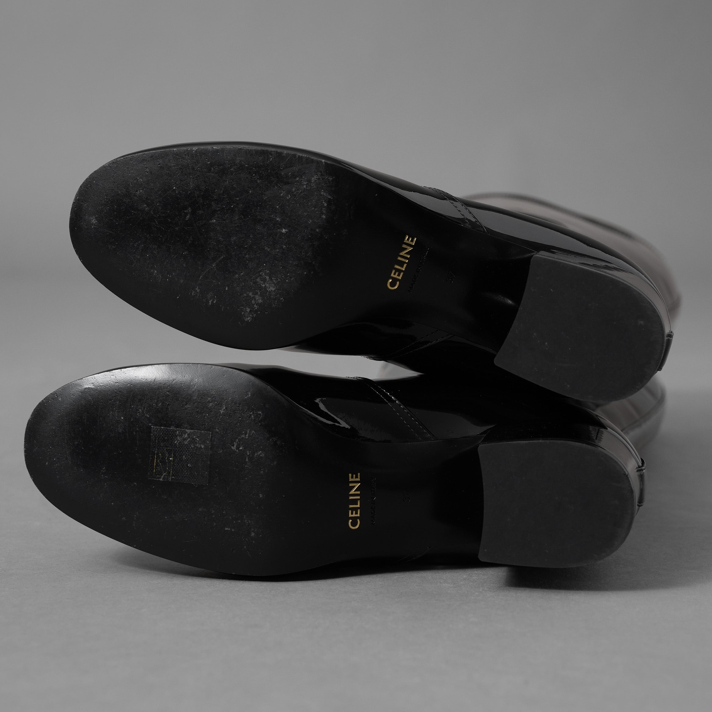 CELINE セリーヌ / 美品 24AW Les Bottes Celine トリオンフ ハイブーツ シューズ / DY3274 / size 37 (24cm) BLACK レディース 352094-izm