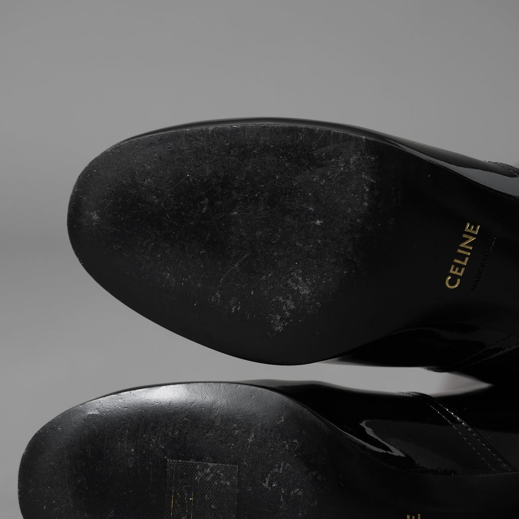 CELINE セリーヌ / 美品 24AW Les Bottes Celine トリオンフ ハイブーツ シューズ / DY3274 / size 37 (24cm) BLACK レディース 352094-izm