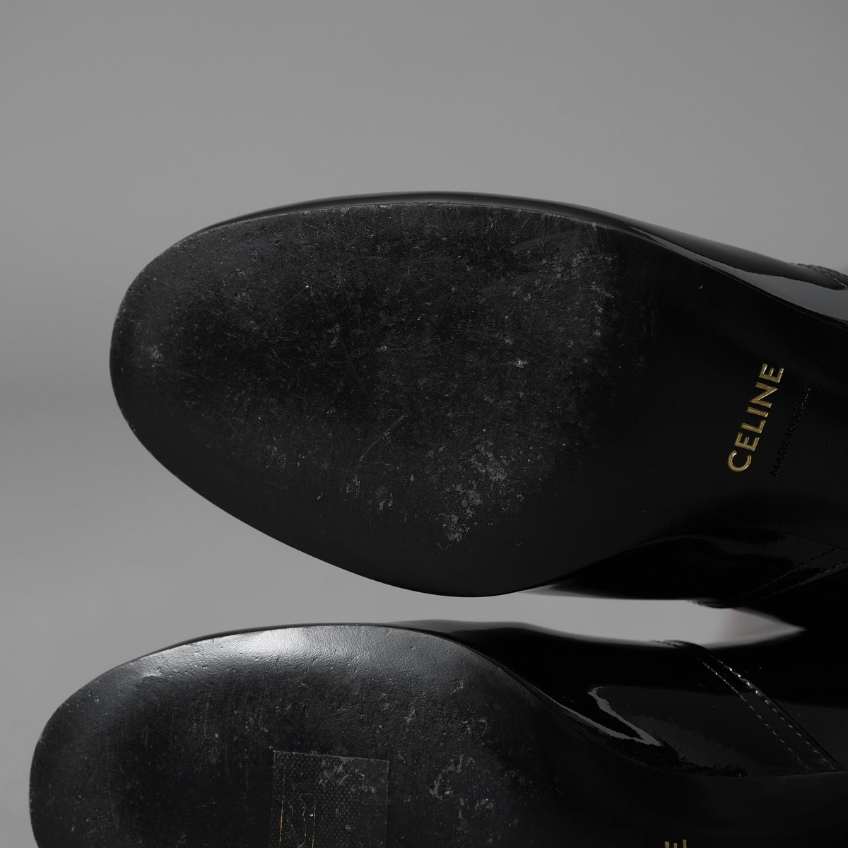 CELINE セリーヌ / 美品 24AW Les Bottes Celine トリオンフ ハイブーツ シューズ / DY3274 / size 37 (24cm) BLACK レディース 352094-izm