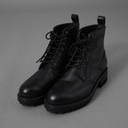 Dsquared2 ディースクエアード / 美品 7ホール ウイングチップ レースアップ ブーツ シューズ / size 40 (BLACK) 352099-in-ue