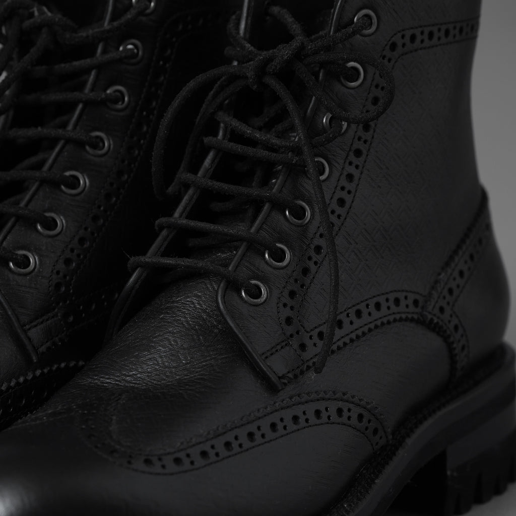 Dsquared2 ディースクエアード / 美品 7ホール ウイングチップ レースアップ ブーツ シューズ / size 40 (BLACK) 352099-in-ue