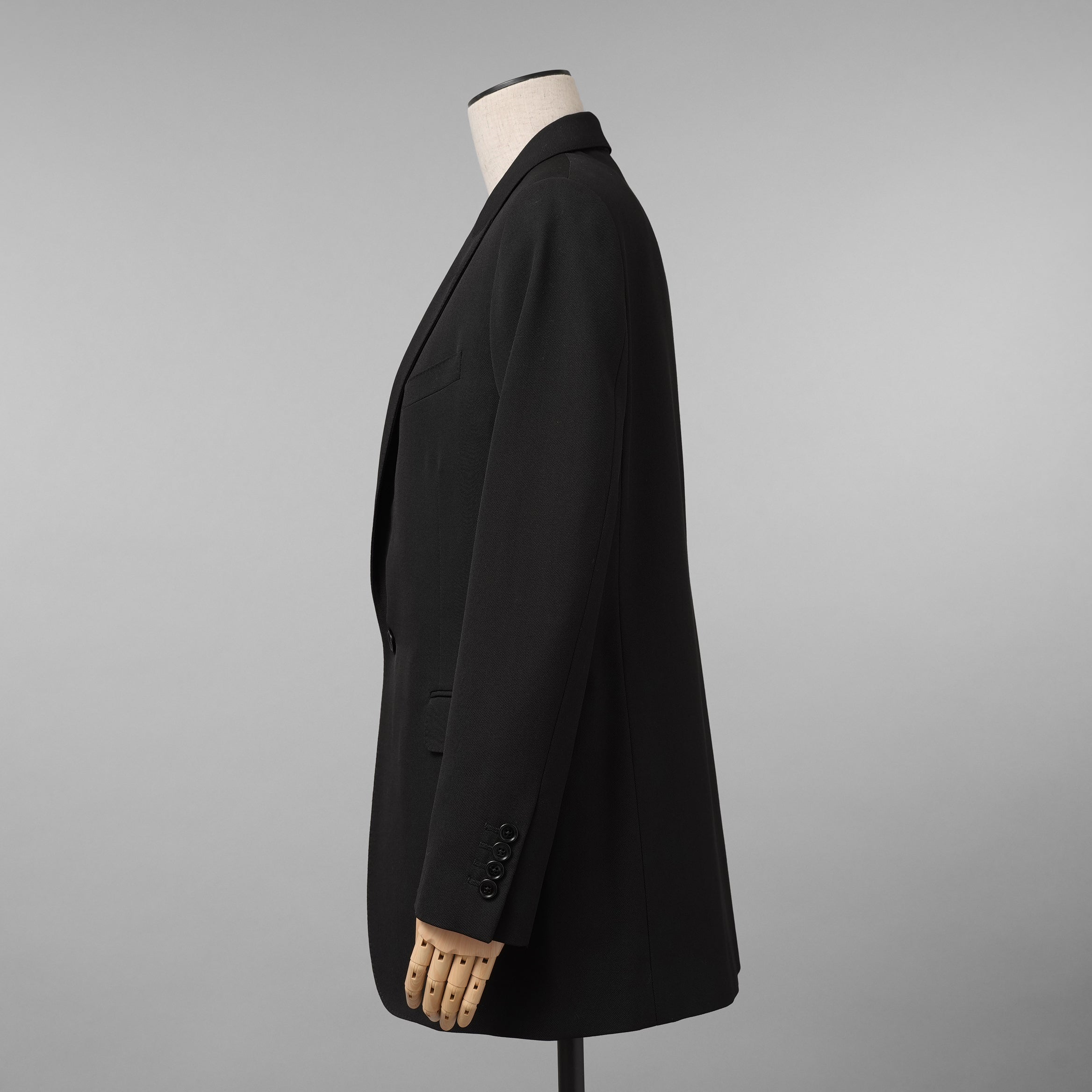 CELINE セリーヌ / 美品 19AW ロング レクタングル テーラードジャケット / 2V030120D / size 36 (BLACK) レディース