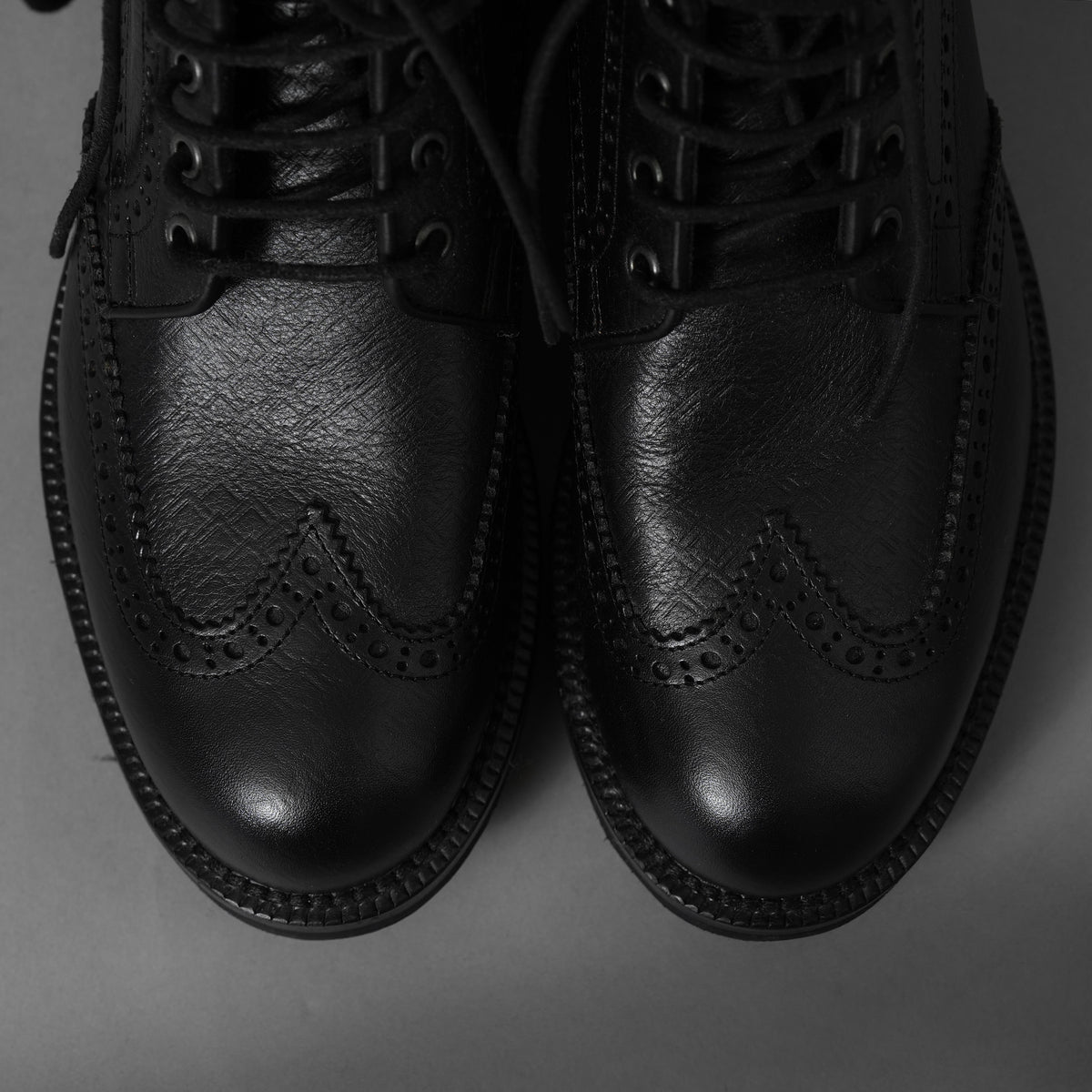 Dsquared2 ディースクエアード / 美品 7ホール ウイングチップ レースアップ ブーツ シューズ / size 40 (BLACK) 352099-in-ue