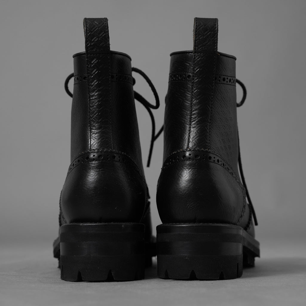Dsquared2 ディースクエアード / 美品 7ホール ウイングチップ レースアップ ブーツ シューズ / size 40 (BLACK) 352099-in-ue