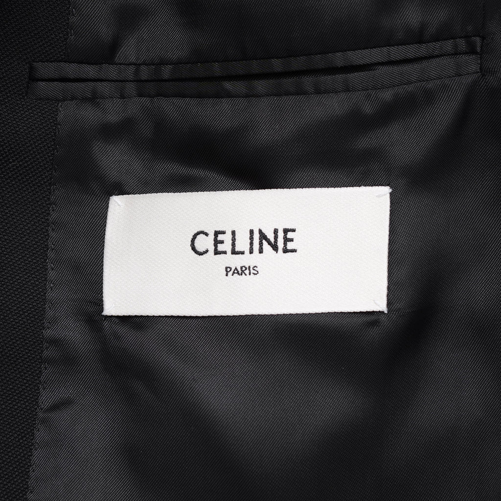 CELINE セリーヌ / 美品 19AW ロング レクタングル テーラードジャケット / 2V030120D / size 36 (BLACK) レディース