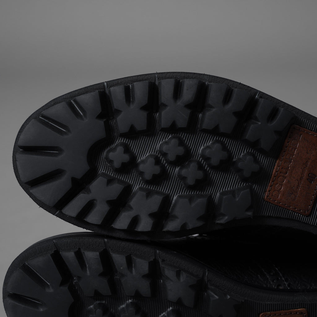 Dsquared2 ディースクエアード / 美品 7ホール ウイングチップ レースアップ ブーツ シューズ / size 40 (BLACK) 352099-in-ue