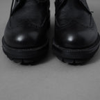 Dsquared2 ディースクエアード / 美品 7ホール ウイングチップ レースアップ ブーツ シューズ / size 40 (BLACK) 352099-in-ue