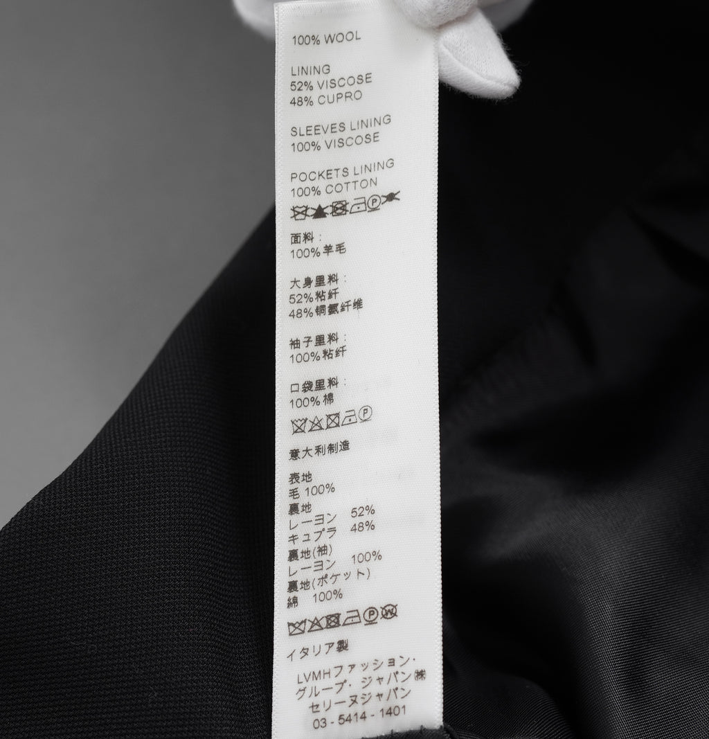 CELINE セリーヌ / 美品 19AW ロング レクタングル テーラードジャケット / 2V030120D / size 36 (BLACK) レディース