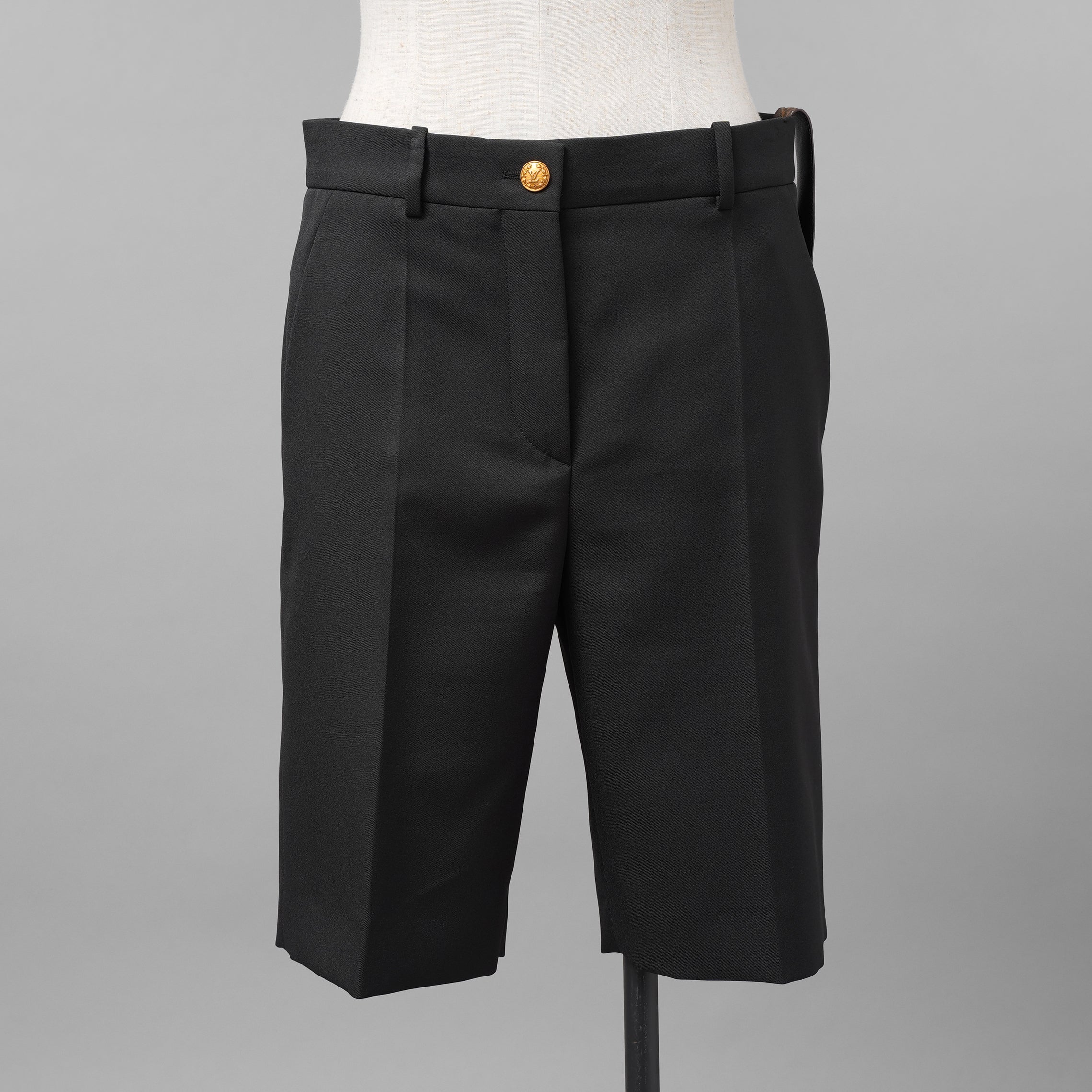 LOUIS VUITON ルイヴィトン / 美品 22SS モノグラムループ キュロットパンツ / RW222W P89 FNPA61 / size 38 (BLACK) レディース