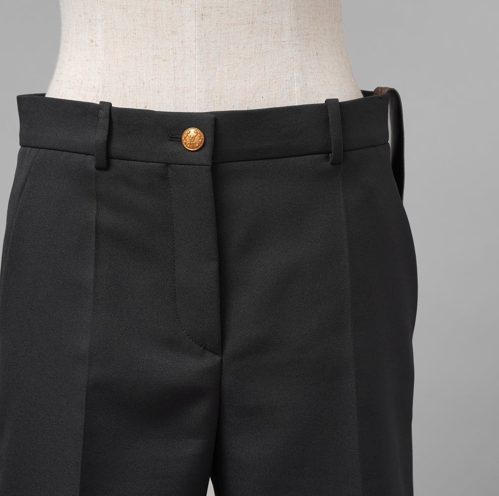 LOUIS VUITON ルイヴィトン / 美品 22SS モノグラムループ キュロットパンツ / RW222W P89 FNPA61 / size 38 (BLACK) レディース