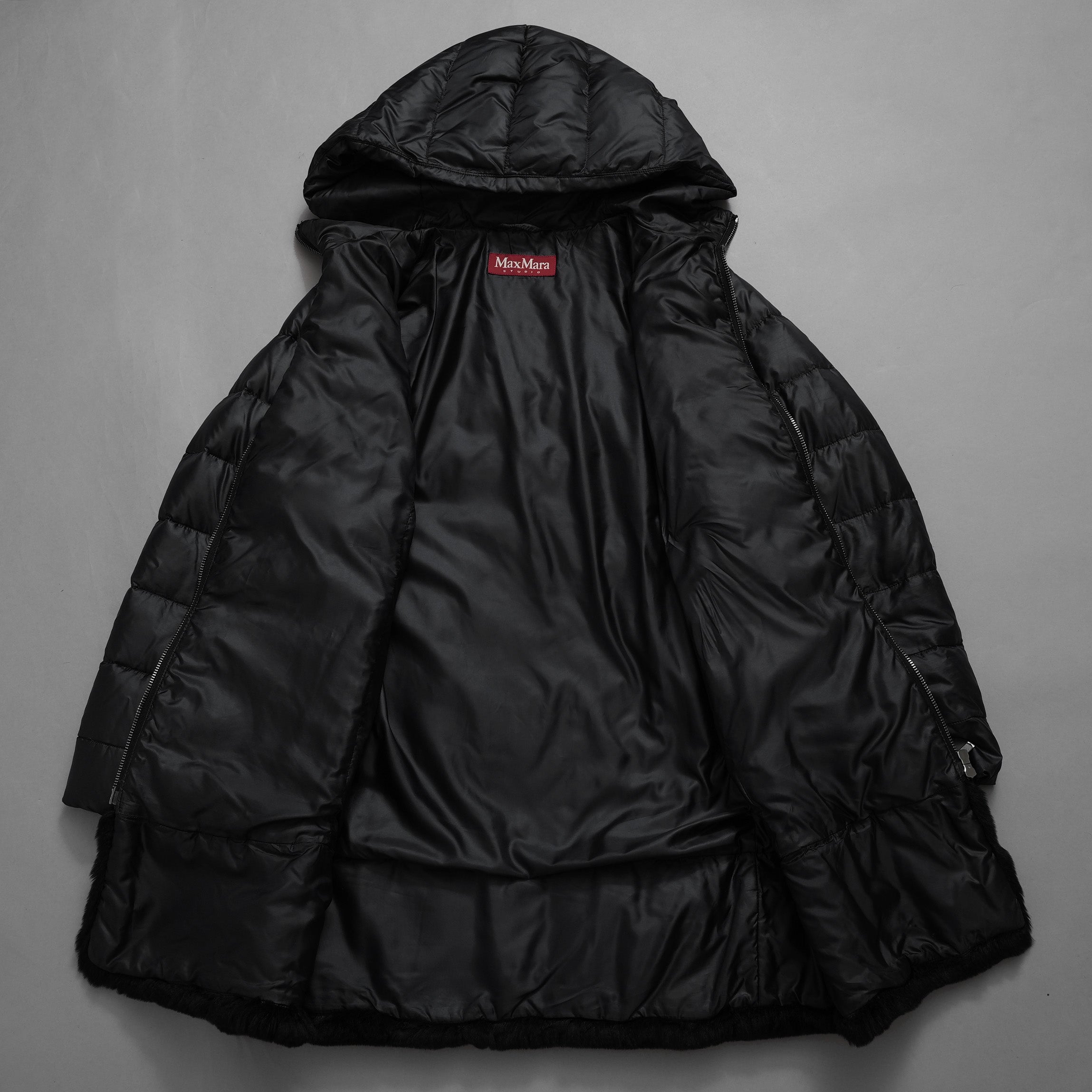 MAX MARA STUDIO マックスマーラ ステュディオ / 美品 ダウンコート アウター/ size 42 (BLACK) レディース  352096-yng
