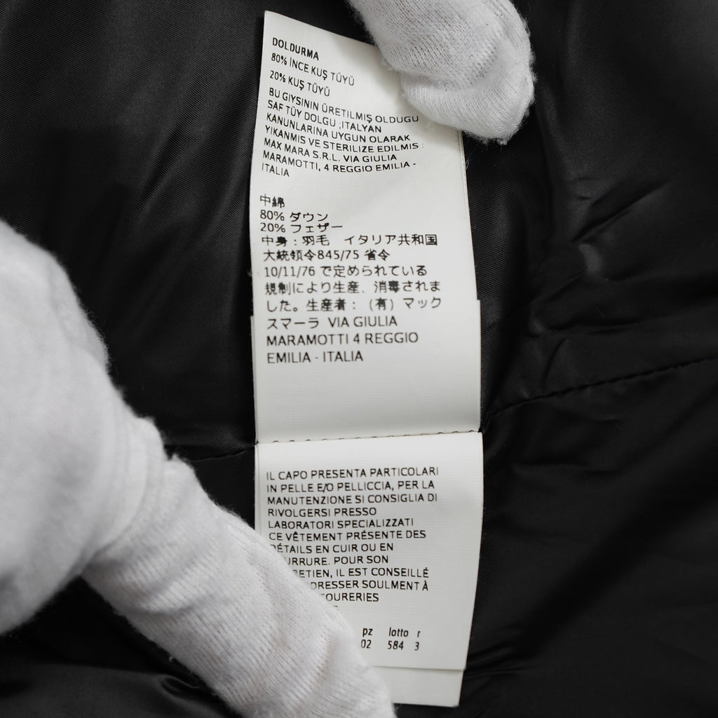 MAX MARA STUDIO マックスマーラ ステュディオ / 美品 ダウンコート アウター/ size 42 (BLACK) レディース  352096-yng