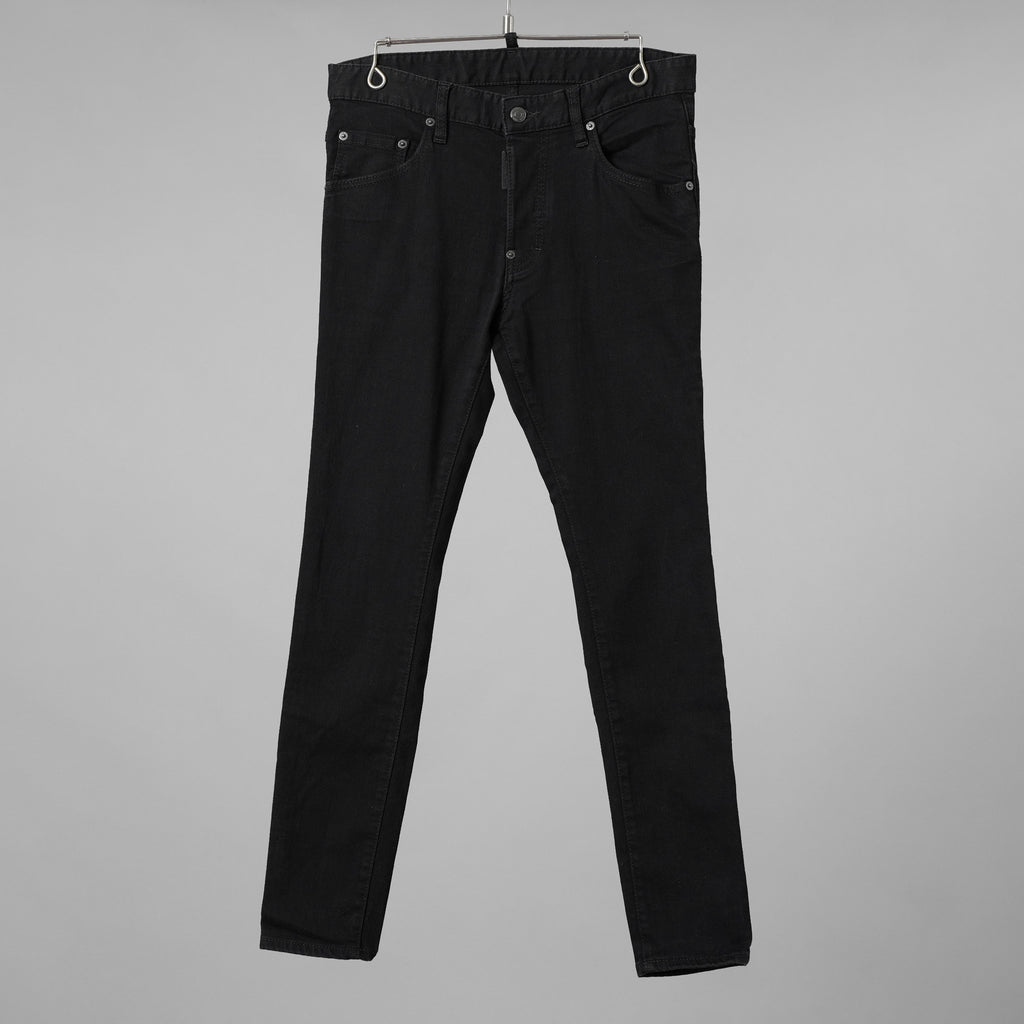 DSQUARED2 ディースクエアード / SKATER JEAN ストレッチデニム パンツ / size 46 (BLACK) 352097-in-ue